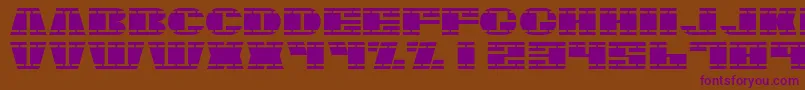 Nasser Font – Purple Fonts on Brown Background