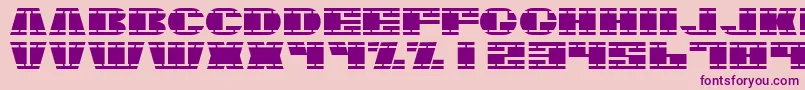 Nasser Font – Purple Fonts on Pink Background