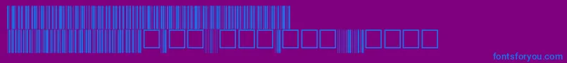 V100017 Font – Blue Fonts on Purple Background