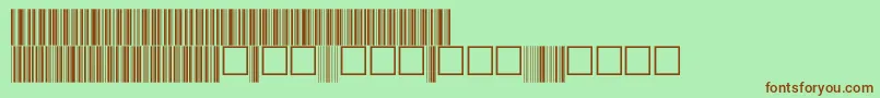 V100017 Font – Brown Fonts on Green Background