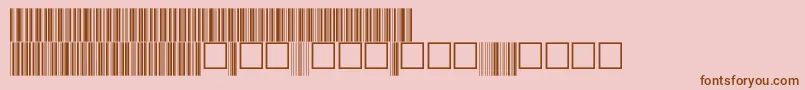 V100017 Font – Brown Fonts on Pink Background