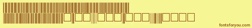 V100017 Font – Brown Fonts on Yellow Background