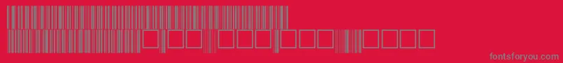 V100017 Font – Gray Fonts on Red Background
