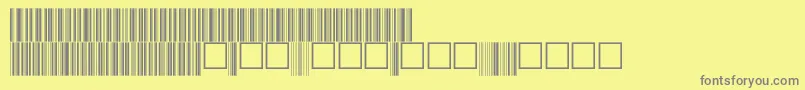V100017 Font – Gray Fonts on Yellow Background