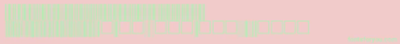 V100017 Font – Green Fonts on Pink Background