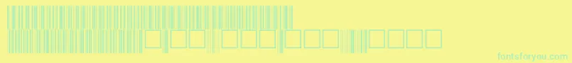 V100017 Font – Green Fonts on Yellow Background