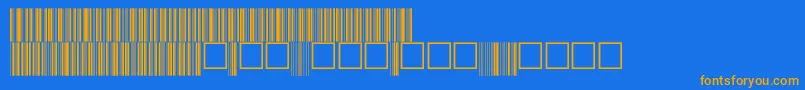 Fonte V100017 – fontes laranjas em um fundo azul