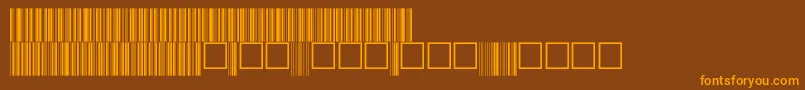 V100017 Font – Orange Fonts on Brown Background