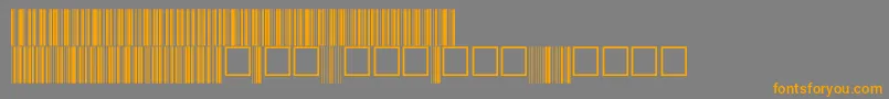 V100017 Font – Orange Fonts on Gray Background
