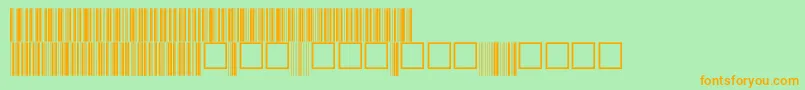 V100017 Font – Orange Fonts on Green Background