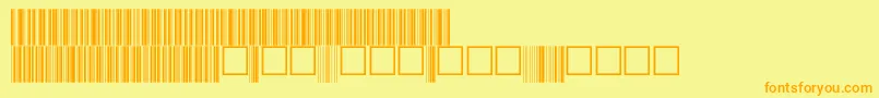 V100017-Schriftart – Orangefarbene Schriften auf gelbem Hintergrund