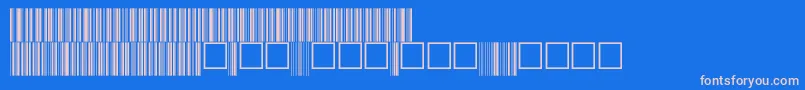 V100017 Font – Pink Fonts on Blue Background