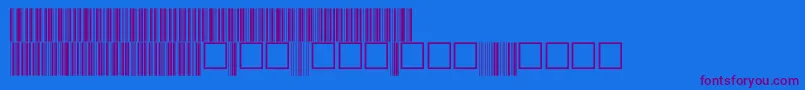 V100017 Font – Purple Fonts on Blue Background