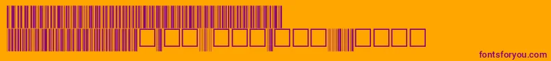 フォントV100017 – オレンジの背景に紫のフォント