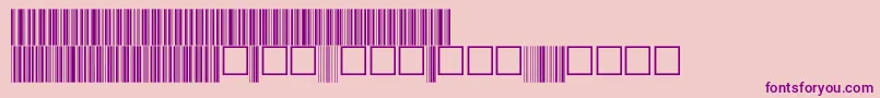 V100017 Font – Purple Fonts on Pink Background