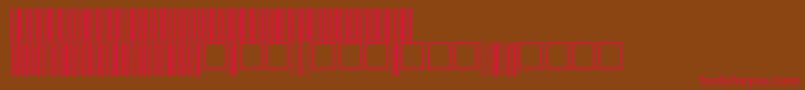 V100017 Font – Red Fonts on Brown Background