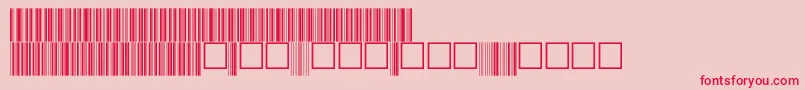 V100017 Font – Red Fonts on Pink Background