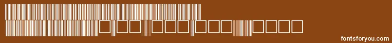 V100017 Font – White Fonts on Brown Background