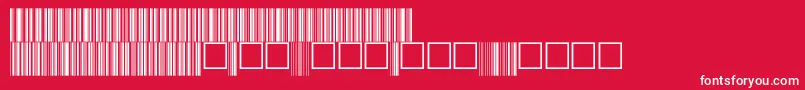 V100017 Font – White Fonts on Red Background
