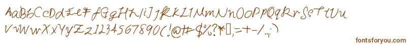 Weitere Informationen zur Sunshineblues-Schriftart Sunshineblues-Schriftart – Braune Schriften