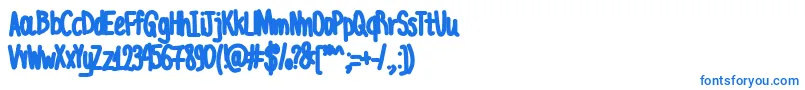 Fonte AcChubbyUnicode – fontes azuis