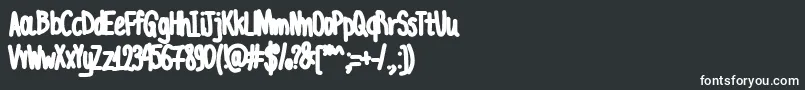 AcChubbyUnicode-fontti – valkoiset fontit