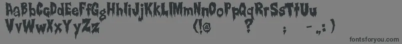 Creepsville Font – Black Fonts on Gray Background