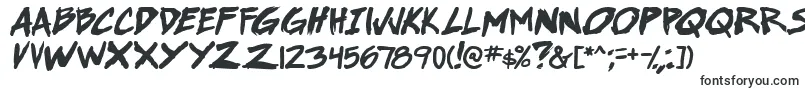 SuperWebcomicBros.BoldItalic-fontti – venytetyt fontit
