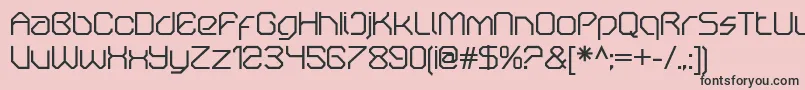 OricneoRegular Font – Black Fonts on Pink Background