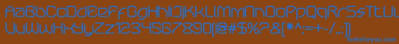 Saiba mais sobre a fonte OricneoRegular Fonte OricneoRegular – fontes azuis em um fundo marrom