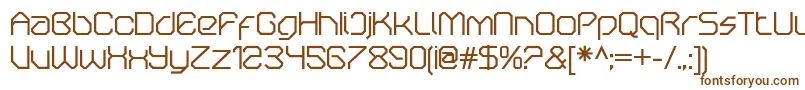 OricneoRegular Font – Brown Fonts on White Background