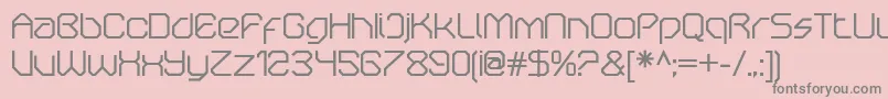 OricneoRegular Font – Gray Fonts on Pink Background