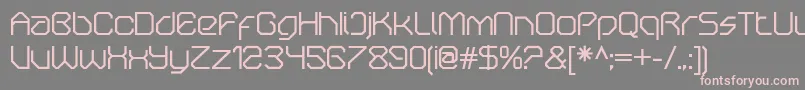 OricneoRegular Font – Pink Fonts on Gray Background