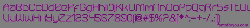 OricneoRegular Font – Purple Fonts on Gray Background