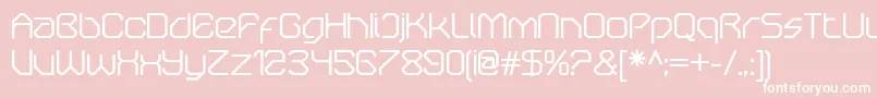 Шрифт OricneoRegular – белые шрифты на розовом фоне