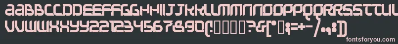 Question Of Time Simple Font – Pink Fonts on Black Background
