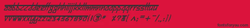 BitlingsujatraBolditalic Font – Black Fonts on Red Background