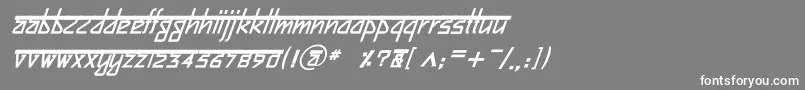 BitlingsujatraBolditalic Font – White Fonts on Gray Background