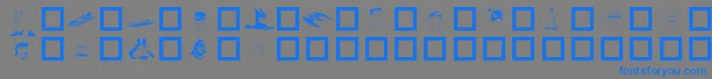Batman ffy Font – Blue Fonts on Gray Background