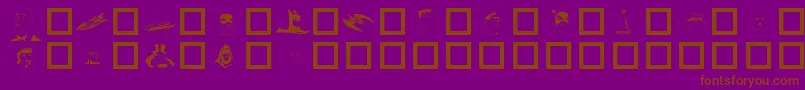 Batman ffy Font – Brown Fonts on Purple Background