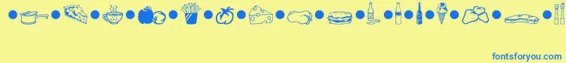 Lisätietoja BonApetitMt-fontista BonApetitMt-fontti – siniset fontit keltaisella taustalla