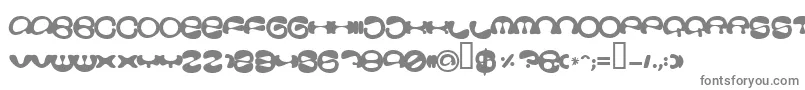 フォントStoopid – 白い背景に灰色の文字