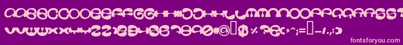 Stoopid Font – Pink Fonts on Purple Background