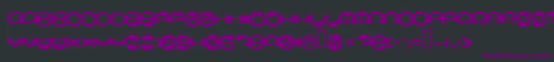 Stoopid Font – Purple Fonts on Black Background