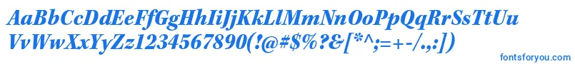 KeplerstdBlackscnit Font – Blue Fonts on White Background
