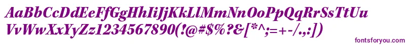 KeplerstdBlackscnit-fontti – violetit fontit valkoisella taustalla