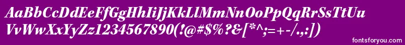 KeplerstdBlackscnit Font – White Fonts on Purple Background