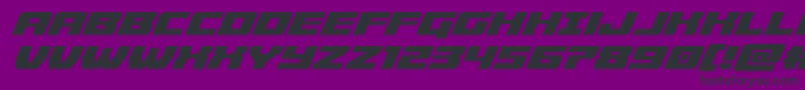 Cruiserfortressital Font – Black Fonts on Purple Background