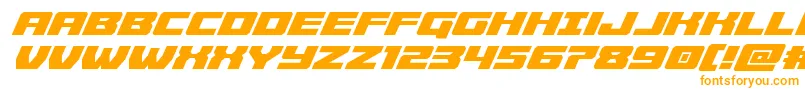 Cruiserfortressital Font – Orange Fonts on White Background