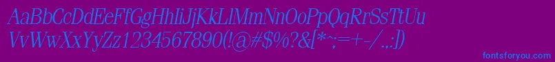 fuente SimeizlightItalic – Fuentes Azules Sobre Fondo Morado